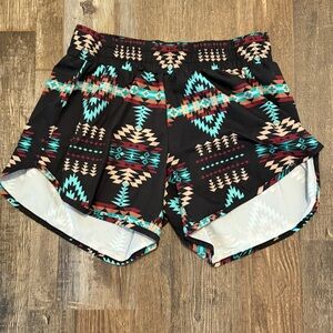 Sterling Kreek Western Navajo Print Jogging/Athletic Shorts Sz. Lg.